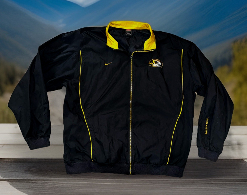 Vintage Nike Windbreaker Men’s Size XL Clima-Fit Mizzou Tigers Full Zip